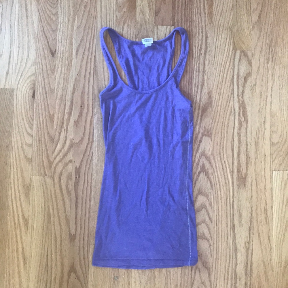Purple stretchy tank top PINK